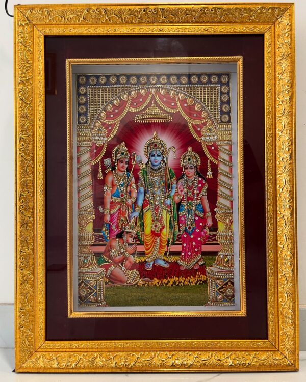 Illuminated Ram Darbar Frame - राम दरबार DivineAura